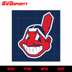 Cleveland Indians Flag svg, mlb svg, eps, dxf, png, digital file for cut