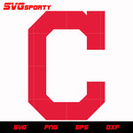 Cleveland Indians Primary Logo svg, mlb svg, eps, dxf, png, digital file for cut