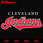 Cleveland Indians Text Logo svg, mlb svg, eps, dxf, png, digital file for cut