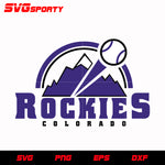 Colorado Rockies Logo 2 svg, mlb svg, eps, dxf, png, digital file for cut