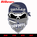 Dallas COWBOYS NFL Skull svg, NFL svg, eps, dxf,  png, digital file