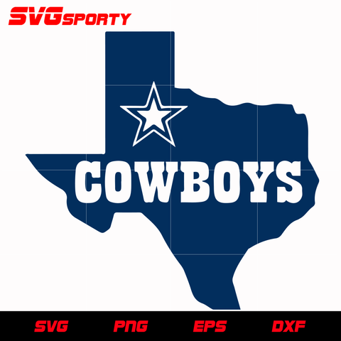 Dallas Cowboys Home SVG, NFL svg, eps, dxf,  png, digital file