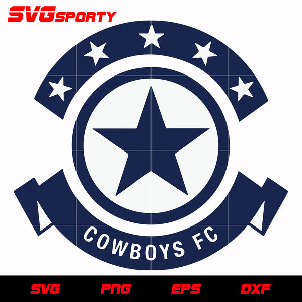 Dallas Cowboys Circle Logo 3 svg, nfl svg, eps, dxf, png, digital