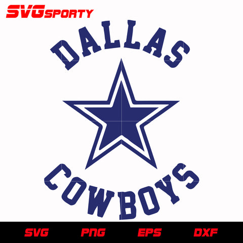 Dallas Cowboys Circle Logo 3 svg, nfl svg, eps, dxf,  png, digital file