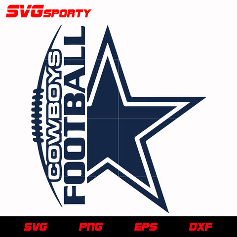 Dallas Cowboys Football Star svg, nfl svg, eps, dxf,  png, digital file