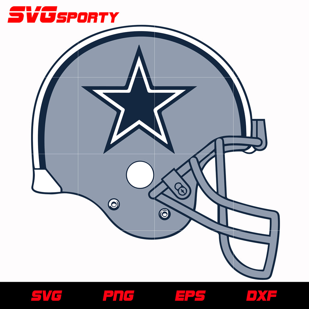 Dallas Cowboys Helmet svg, nfl svg, eps, dxf, png, digital file – SVG Sporty