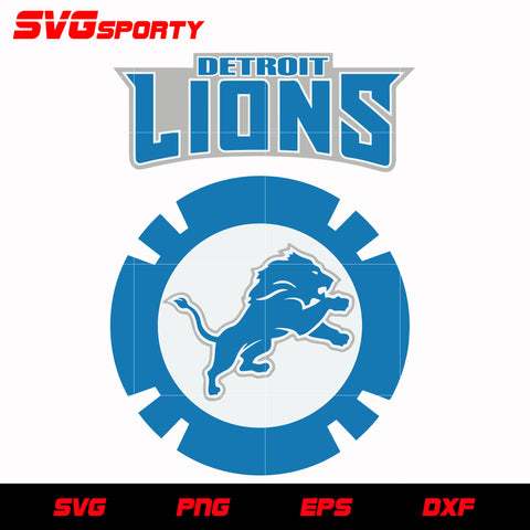 Detroit Lions Logo 2 svg, nfl svg, eps, dxf, png, digital file