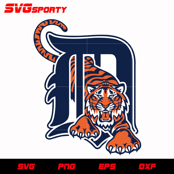 Detroit Tigers Svg, Tigers Svg. Vector Cut file Cricut, Silhouette, Pdf  Png, Dxf, Decal, Sticker, Stencil, Vinyl.