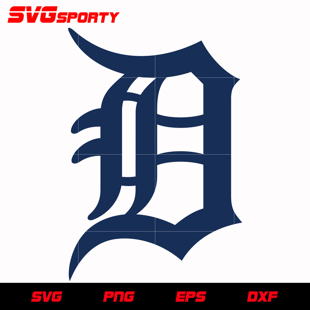 Detroit Tigers Circle Text Logo svg, mlb svg, eps, dxf, png