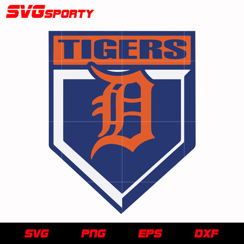 Detroit Tigers Shield svg, mlb svg, eps, dxf, png, digital file for cut