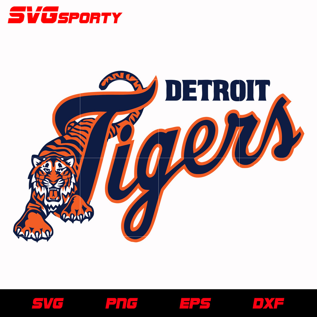 MLB Logo Detroit Tigers, Detroit Tigers SVG, Vector Detroit Tigers