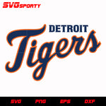 Detroit Tigers Text Logo svg, mlb svg, eps, dxf, png, digital file for cut
