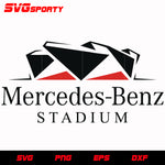 Falcons Mercedes Benz Stadium svg, nfl svg, eps, dxf, png, digital file