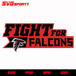 Fight For Falcons svg, nfl svg, eps, dxf, png, digital file