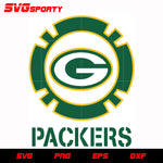 Green Bay Packers Circle Logo 4 svg, nfl svg, eps, dxf, png, digital file
