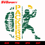 Green Bay Packers Football 2 svg, nfl svg, eps, dxf, png, digital file