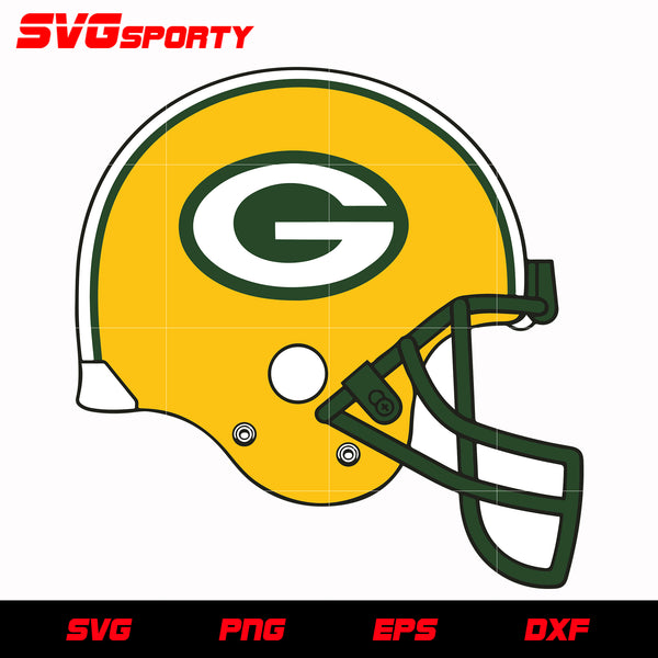 Green Bay Packers Helmet Silhouette Cameo