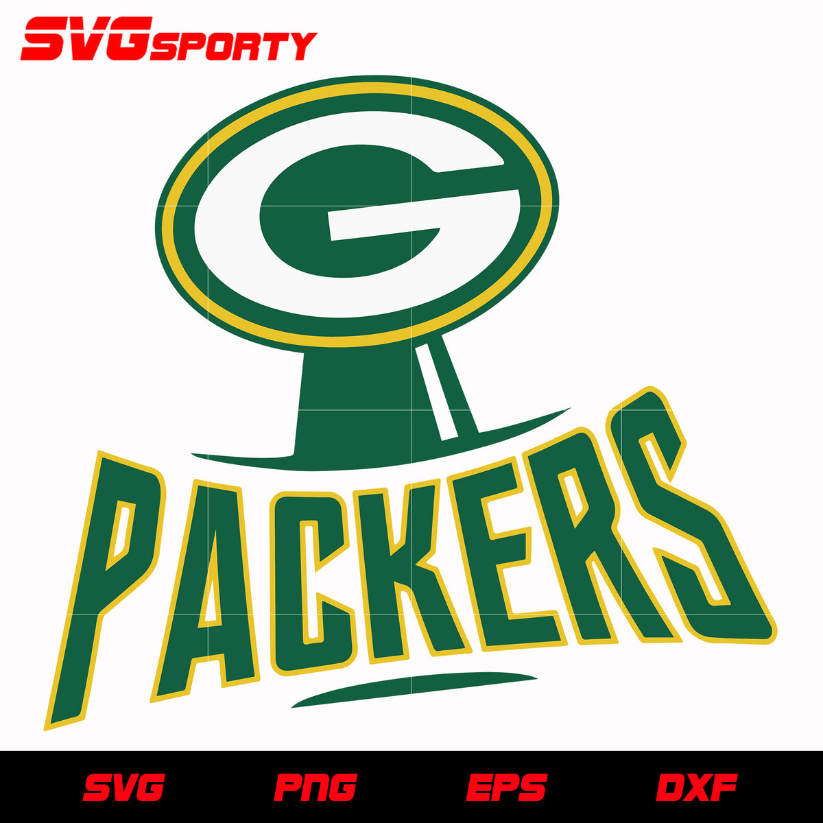 Green Bay Packers Logo 4 svg, nfl svg, eps, dxf, png, digital file ...