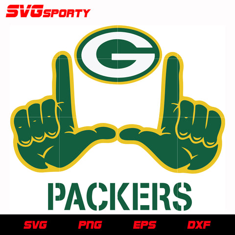 Green Bay Packers No.1 svg, nfl svg, eps, dxf, png, digital file