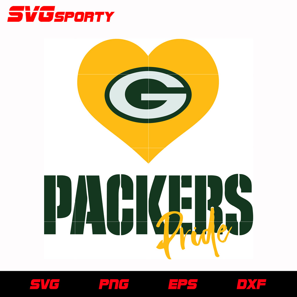 Green Bay Packers Pride svg, nfl svg, eps, dxf, png, digital file – SVG ...