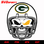 Green Bay Packers Skull svg, nfl svg, eps, dxf, png, digital file