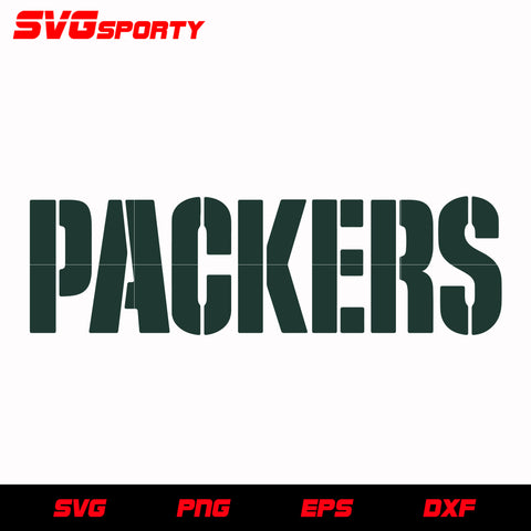 Green Bay Packers Text Logo svg, nfl svg, eps, dxf, png, digital file