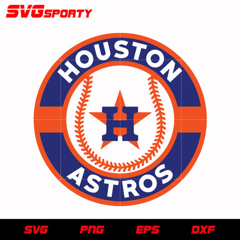 Houston Astros Circle Logo 2 svg, mlb svg, eps, dxf, png, digital file for cut
