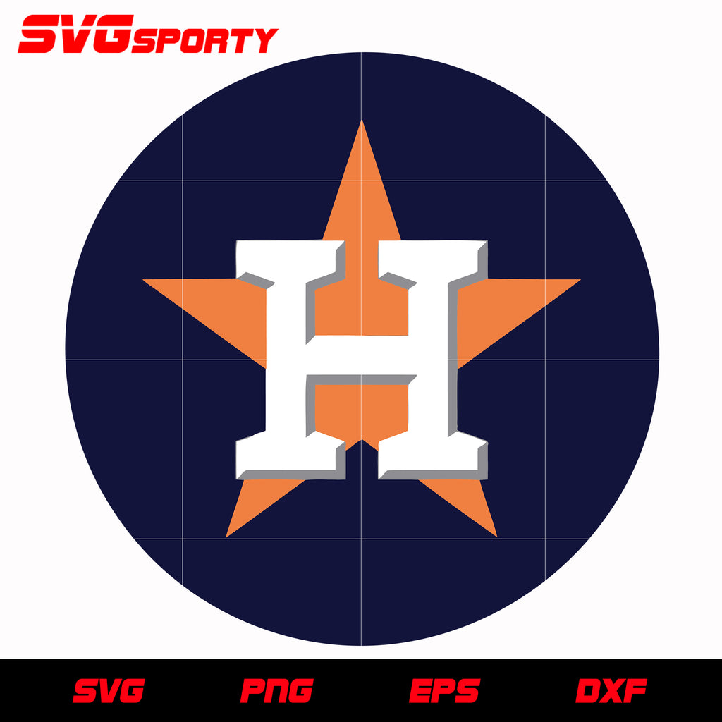 Houston Astros Circle Logo svg, mlb svg, eps, dxf, png, digital file f –  SVG Sporty
