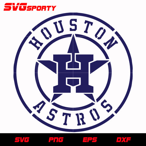 Houston Astros Circle Text Logo svg, mlb svg, eps, dxf, png, digital file for cut