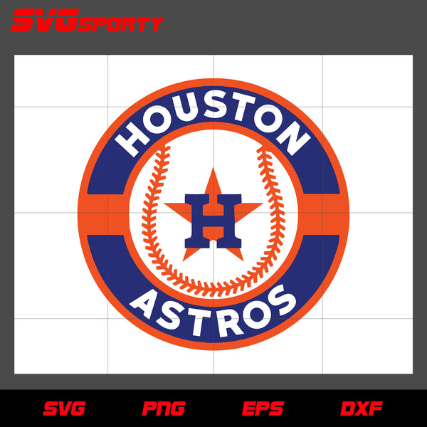 Houston Astros Heart 2023 SVG - Houston Astros MLB Baseball SVG