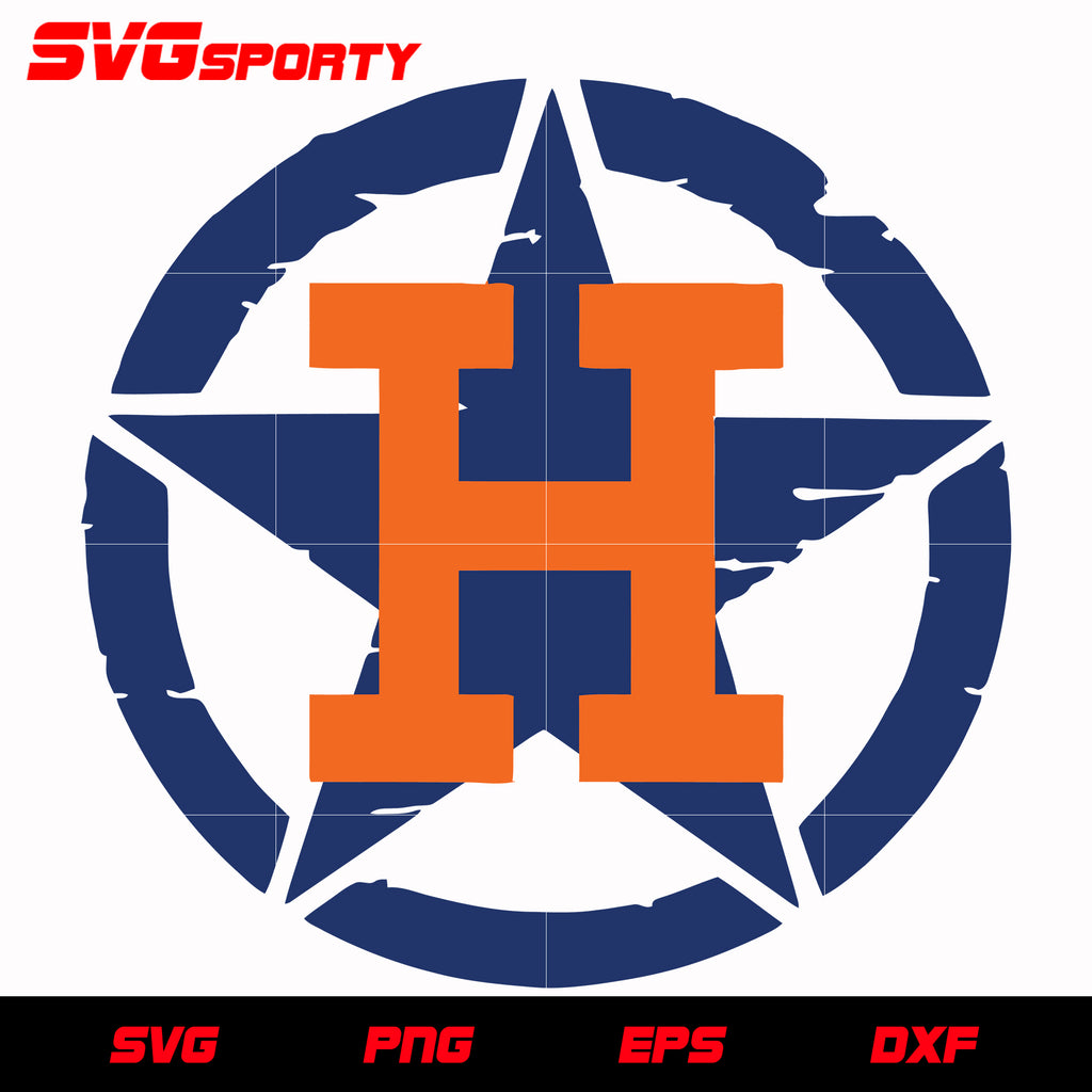 Houston Astros Star Logo svg, mlb svg, eps, dxf, png, digital file