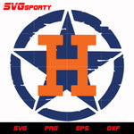 Houston Astros Star Logo svg, mlb svg, eps, dxf, png, digital file for cut
