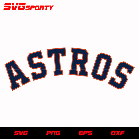Houston Astros Text Logo 2 svg, mlb svg, eps, dxf, png, digital file for cut