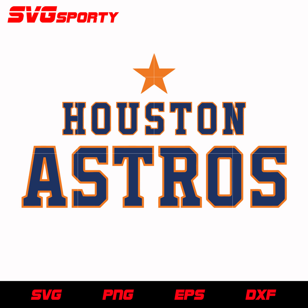 Houston Astros Text Logo svg, mlb svg, eps, dxf, png, digital file for