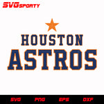 Houston Astros Text Logo svg, mlb svg, eps, dxf, png, digital file for cut