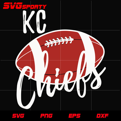 Kansas City Chiefs Ball 2 svg, nfl svg, eps, dxf, png, digital file