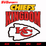 Kansas City Chiefs Kingfom KC svg, nfl svg, eps, dxf, png, digital file