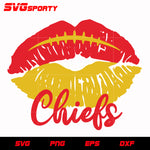 Kansas City Chiefs Lip svg, nfl svg, eps, dxf, png, digital file