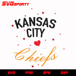 Kansas City ChiefsTypography svg, nfl svg, eps, dxf, png, digital file