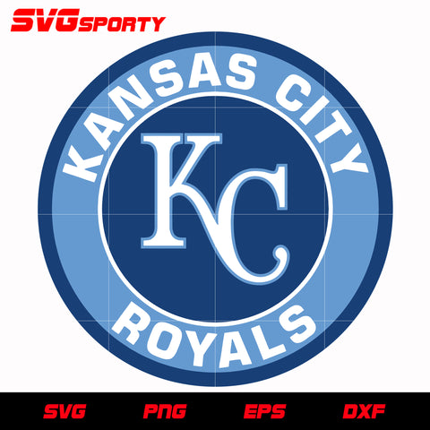Kansas City Royals Circle Logo svg, mlb svg, eps, dxf, png, digital file for cut