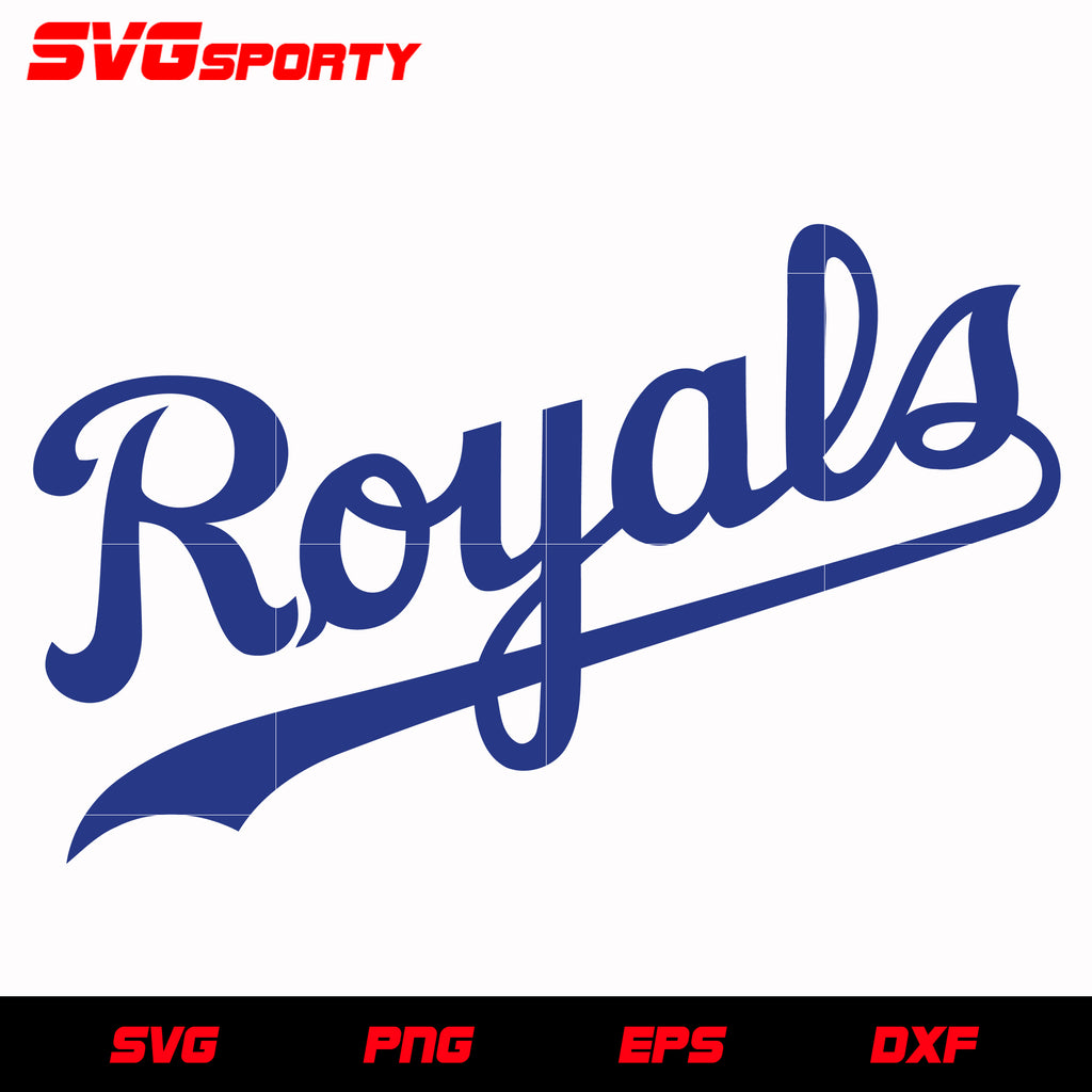 Kansas City Royals Text Logo svg, mlb svg, eps, dxf, png, digital file – SVG  Sporty