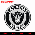 Las Vegas Raiders Circle Logo svg, nfl svg, eps, dxf, png, digital file