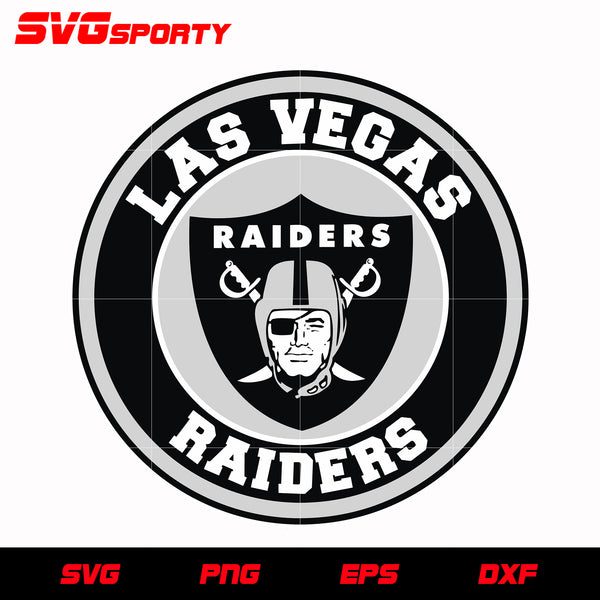 Las Vegas Raiders Circle Logo svg, nfl svg, eps, dxf, png, digital fil ...