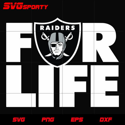 Las Vegas Raiders For Life svg, nfl svg, eps, dxf, png, digital file