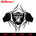 Las Vegas Raiders Torn Shirt svg, nfl svg, eps, dxf, png, digital file