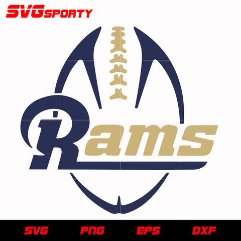 Los Angeles Rams Ball svg, nfl svg, eps, dxf, png, digital file