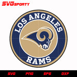 Los Angeles Rams Circle Logo svg, nfl svg, eps, dxf, png, digital file