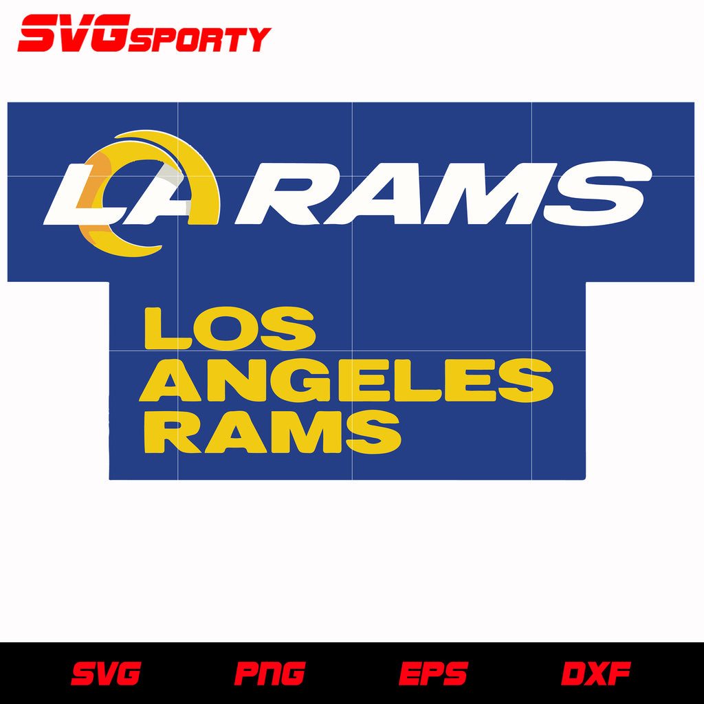 Los Angeles Rams Design svg, nfl svg, eps, dxf, png, digital file – SVG ...