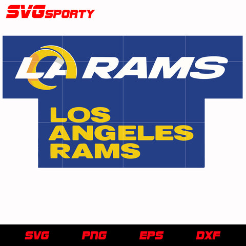Los Angeles Rams - NFL Football Team vector in the SVG file format for ...