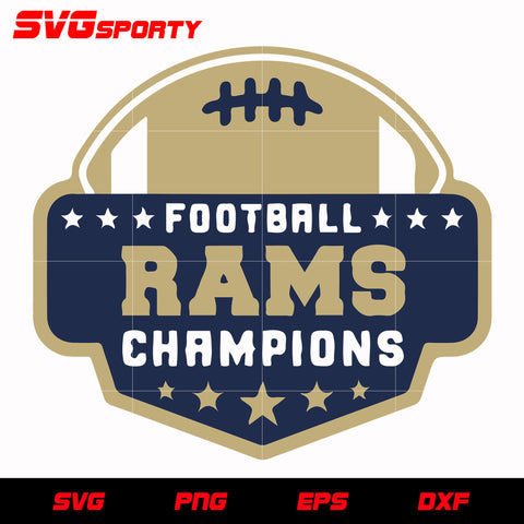 Los Angeles Rams Football Champions svg, nfl svg, eps, dxf, png, digital file